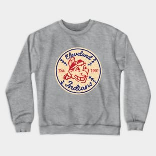 Cleveland Indians Patch by Buck Tee Crewneck Sweatshirt